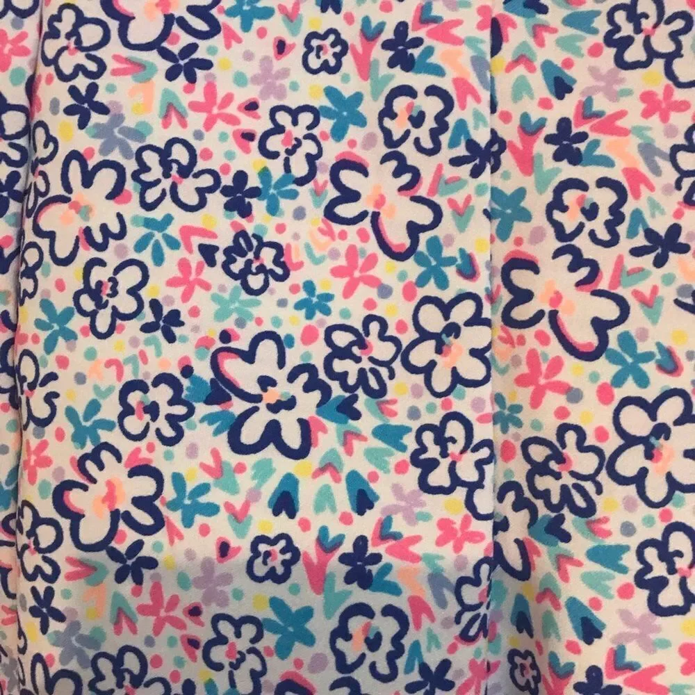 NWT Lilly Pulitzer Casia Scalloped Hem Shorts Size 8 Multi-Colored Floral